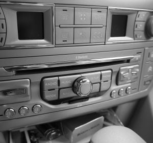 La radio de un coche La radio de un coche