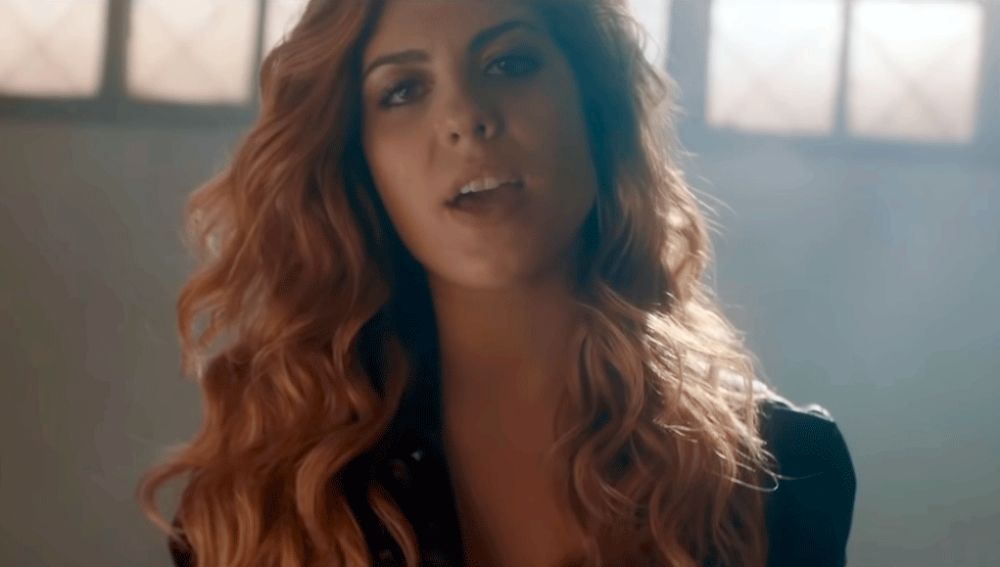 Miriam Rodríguez en uno de sus videoclips