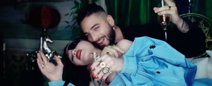 Madonna y Maluma en el vídeo de Medellín