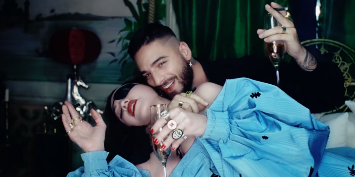 Madonna y Maluma en el vídeo de Medellín