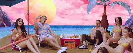 Bad Bunny y Diplo en el videoclip de '200 mph' Bad Bunny y Diplo en el videoclip de '200 mph'