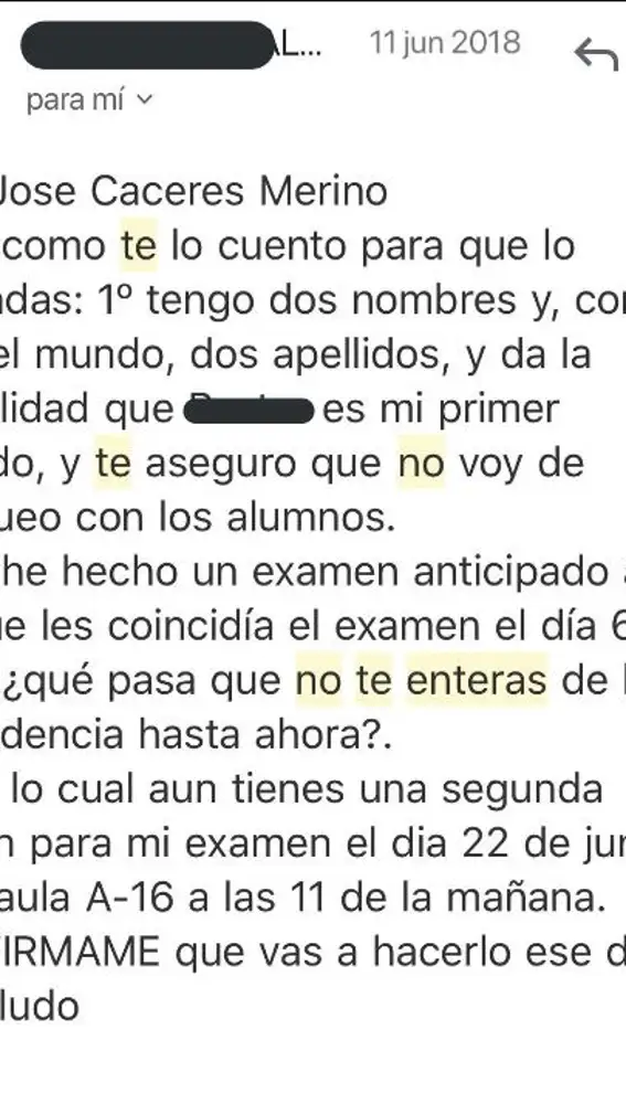 E-mail del profesor español E-mail del profesor español