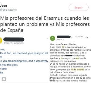 Tuit viral del estudiante Tuit viral del estudiante