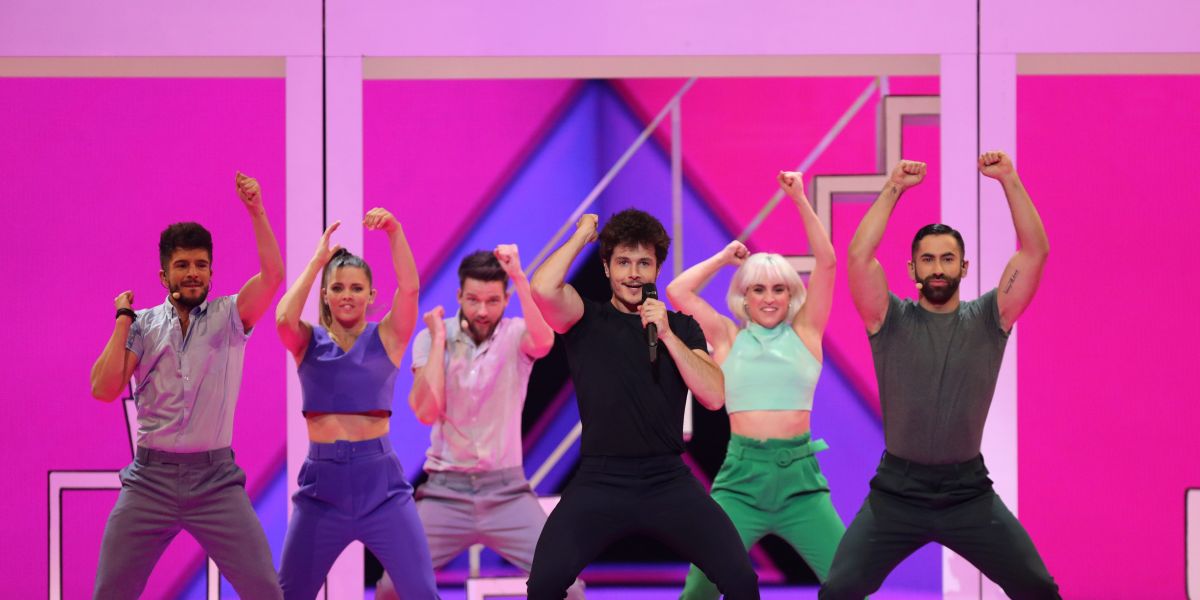 Miki se presenta durante los ensayos de vestimenta de la semifinal de Eurovisión