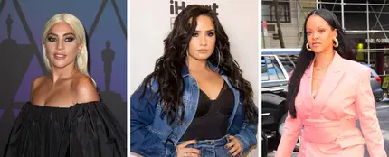 Lady Gaga, Demi Lovato, Rihanna Lady Gaga, Demi Lovato, Rihanna