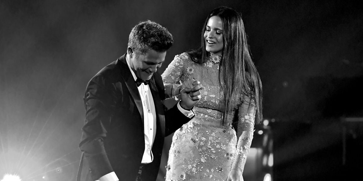 Alejandro Sanz y Rosalía en los Latin Grammy 2017