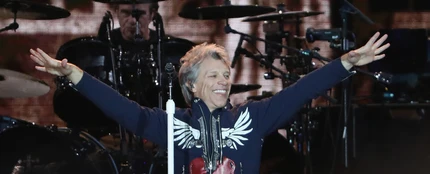 Bon Jovi durante un concierto Bon Jovi durante un concierto