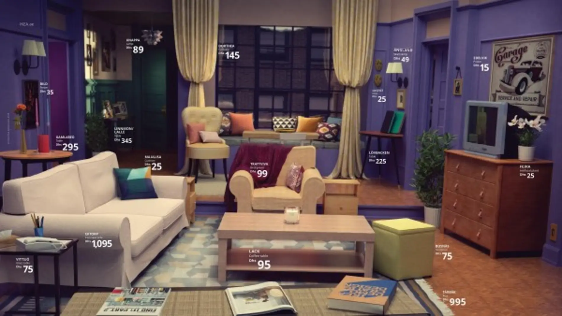Ikea recrea el salón de 'Friends'