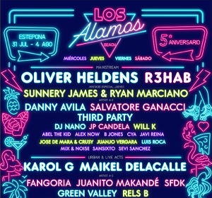 Cartel completo de Los Álamos Beach Festival Cartel completo de Los Álamos Beach Festival