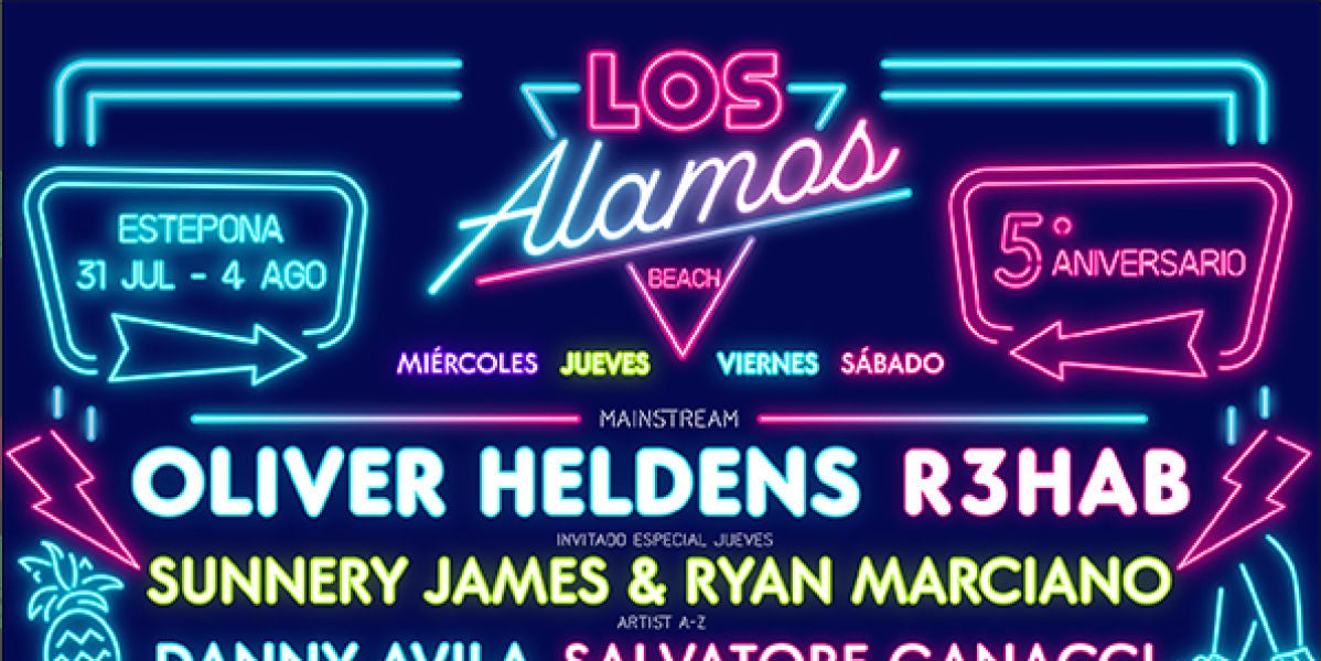 Cartel completo de Los Álamos Beach Festival