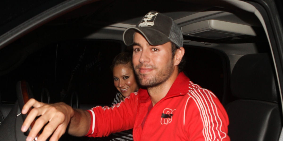 Enrique Iglesias y Anna Kournikova