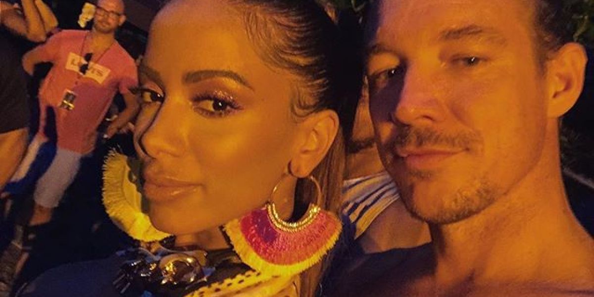 Anitta y Diplo en el rodaje del vídeo 'Make It Hot'