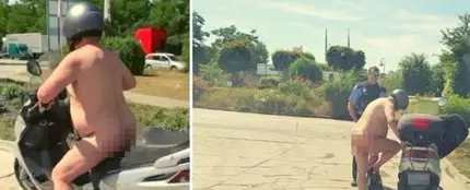 El motorista desnudo El motorista desnudo