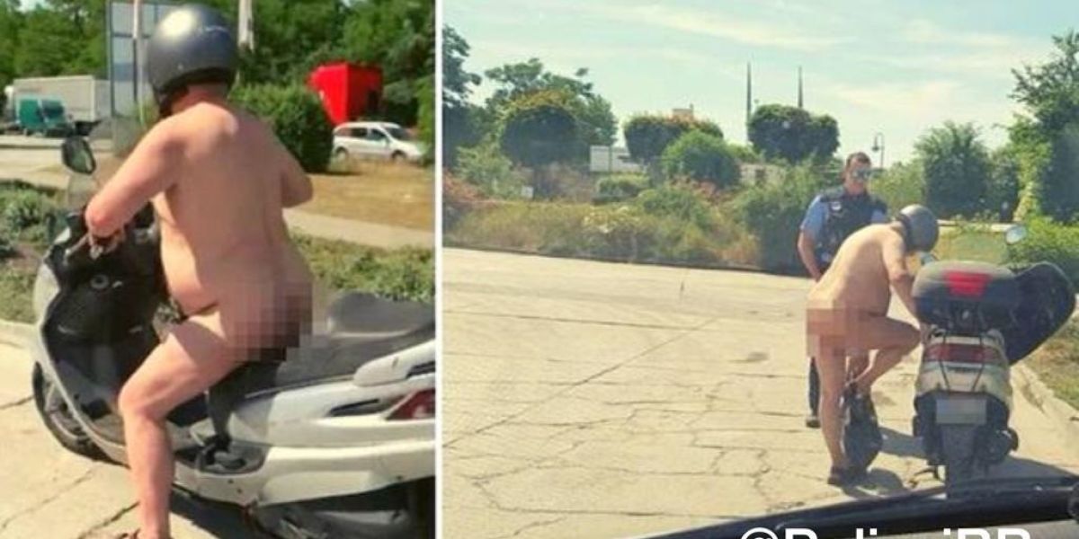 El motorista desnudo