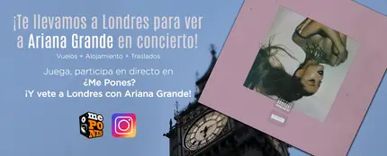 Te llevamos a Londres a ver a Ariana Grande en directo Te llevamos a Londres a ver a Ariana Grande en directo