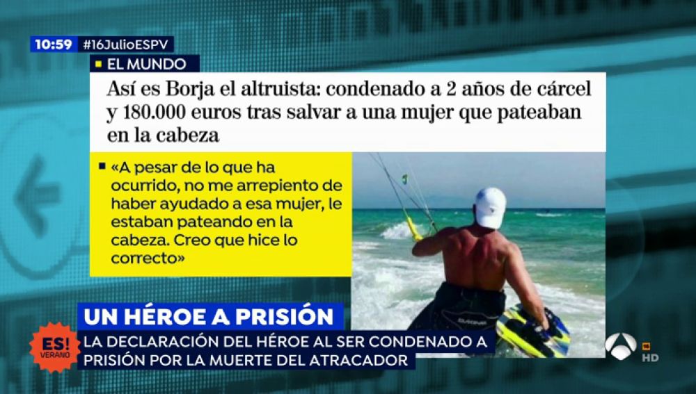 Borja, un 'héroe' a prisión