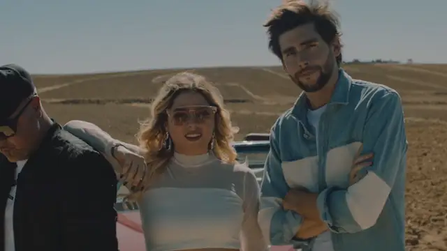 Juan Magán, Marielle Hazlo y Álvaro Soler en el vídeo de 'Sobrenatural'