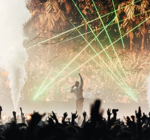 Bad Bunny durante su concierto en Sónar Bad Bunny durante su concierto en Sónar