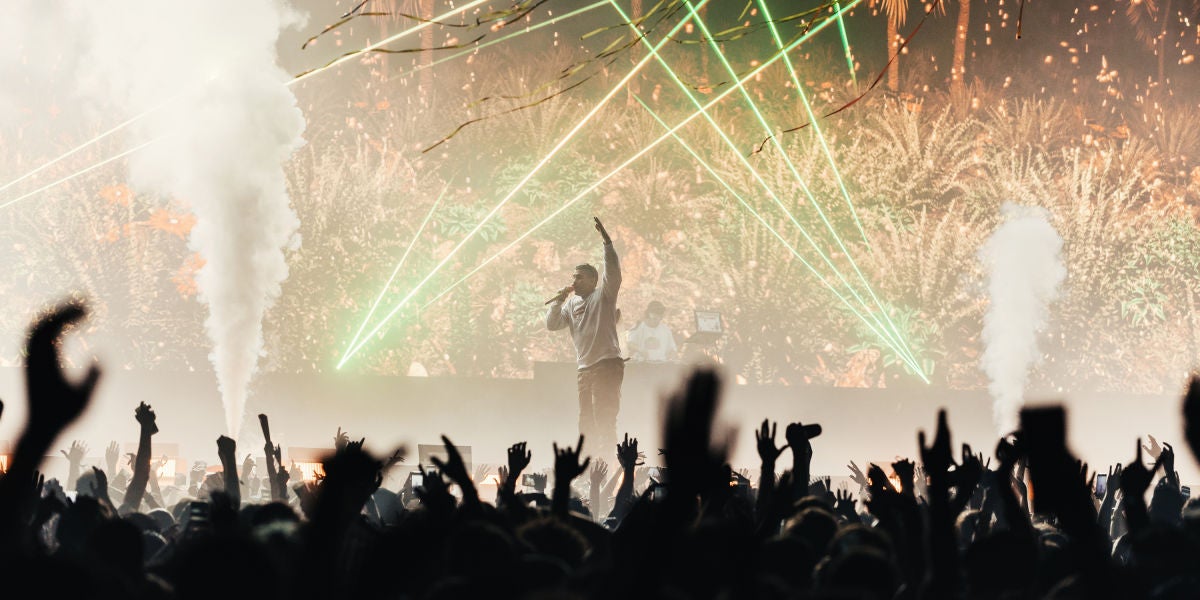 Bad Bunny durante su concierto en Sónar