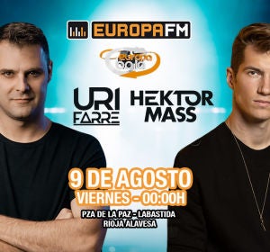 Uri Farré y Hektor Mass en la Fiesta Europa Baila en Labastida Uri Farré y Hektor Mass en la Fiesta Europa Baila en Labastida