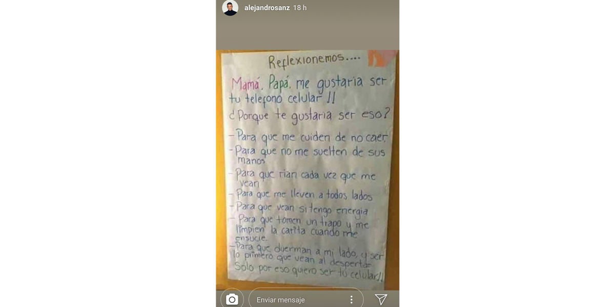 La reflexiva carta que ha compartido Alejandro Sanz