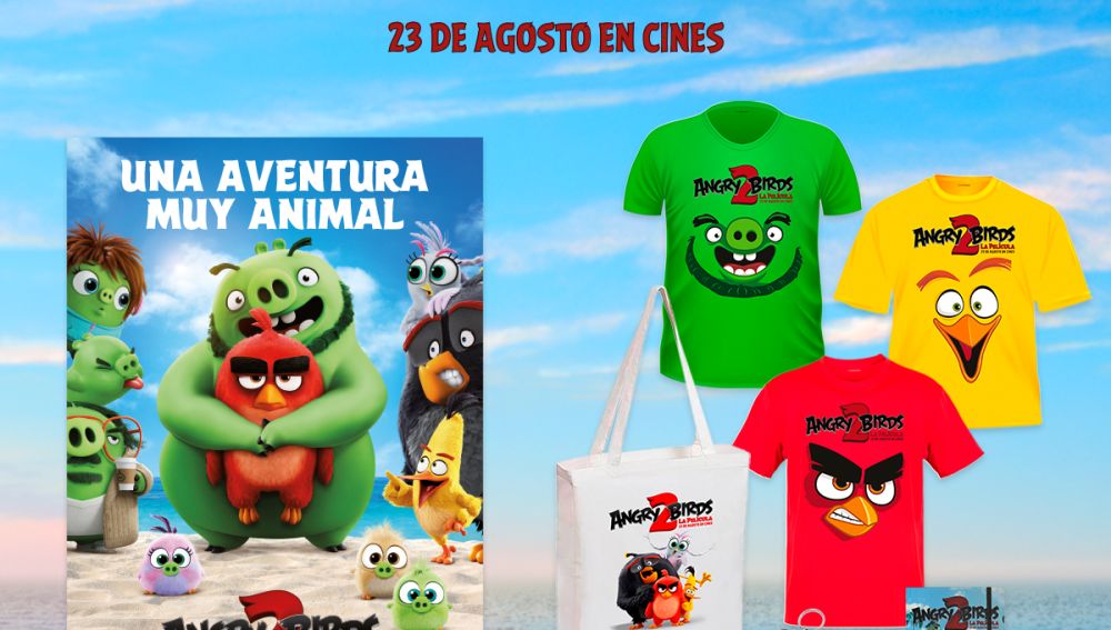 Consigue un pack de merchandising exclusivo de 'Angry Birds 2: La Película'