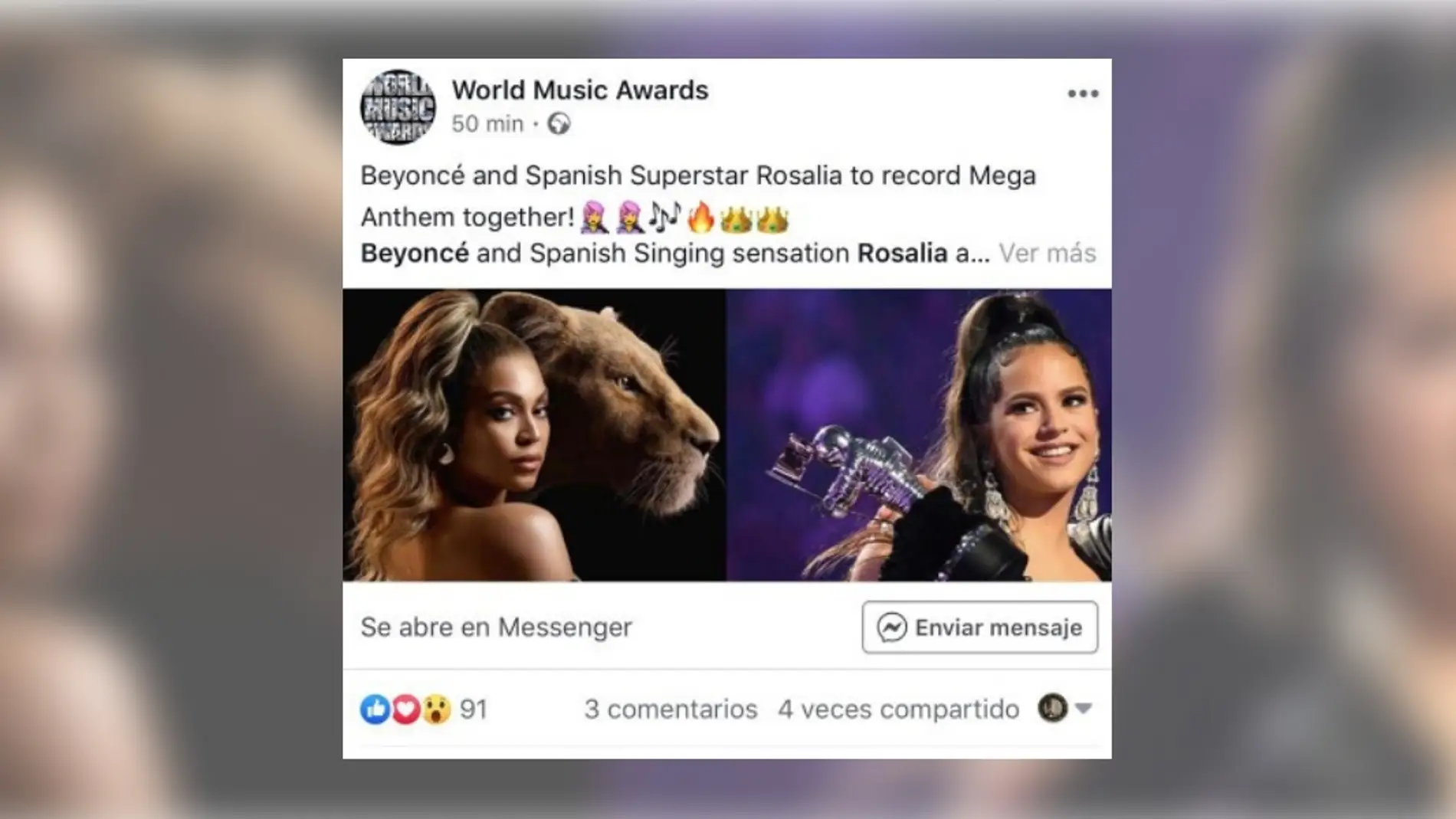 ¿Están preparando juntas Rosalía y Beyoncé el “gran himno” de 2020? title=