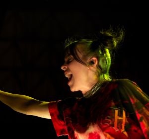 Billie Eilish durante su concierto en Barcelona Billie Eilish durante su concierto en Barcelona