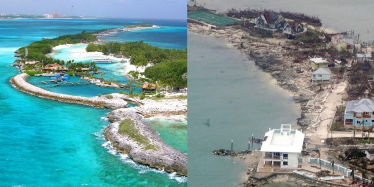 Bahamas, antes y después