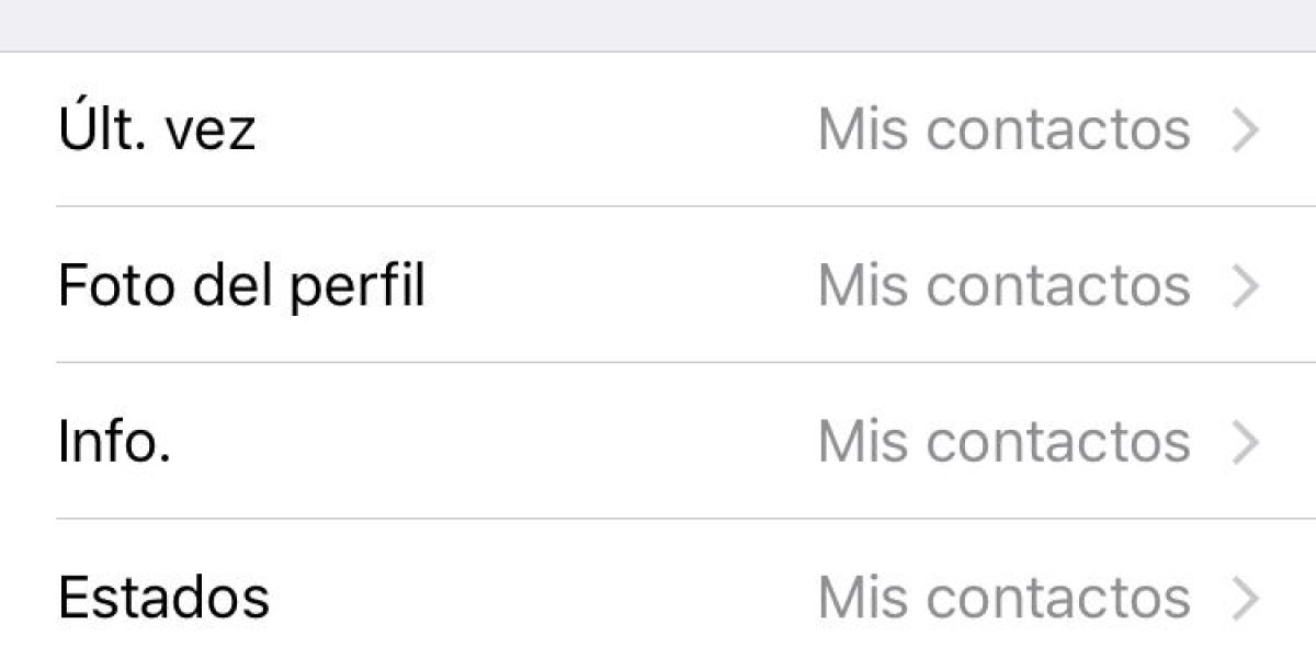 1º paso para ocultar foto de perfil de whatsapp