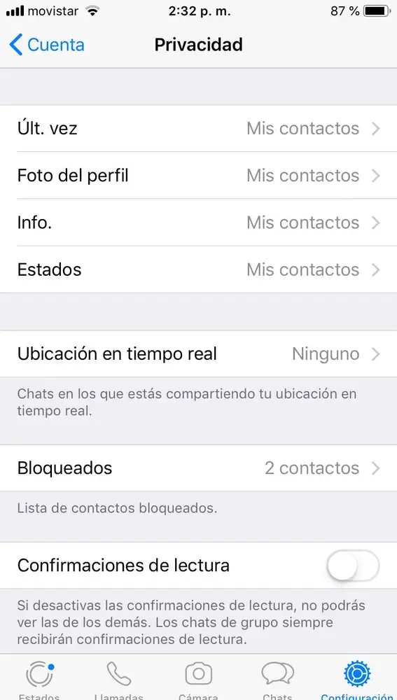 1º paso para ocultar foto de perfil de whatsapp 1º paso para ocultar foto de perfil de whatsapp