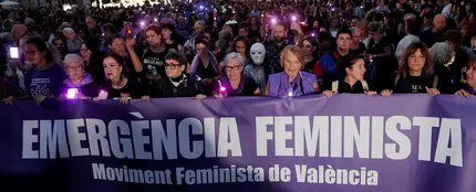 Imagen de la manifestación feminista de Valencia Imagen de la manifestación feminista de Valencia