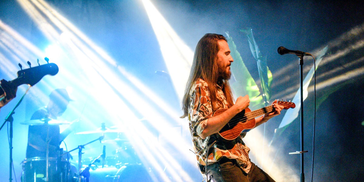 Carlos Sadness durante el Showcase con Europa FM en Mallorca