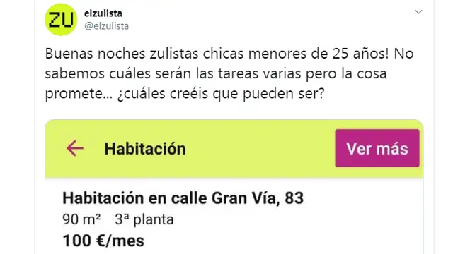 El anuncio de alquiler de una habitación que indigna a Twitter