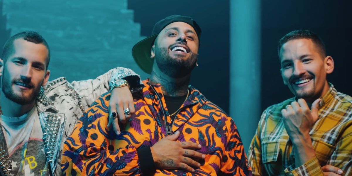Mau y Ricky Montaner con Nicky Jam en el vídeo de 'Bota Fuego'