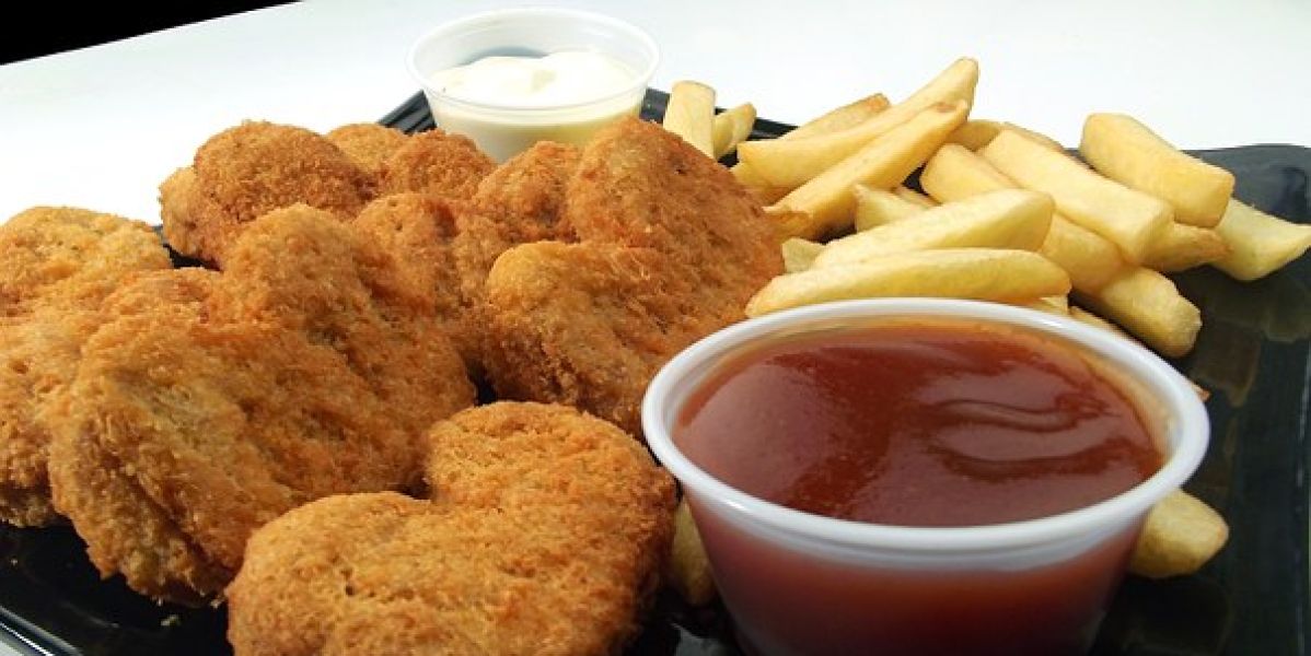 Imagen de archivo de unos nuggets de pollo