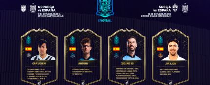 Gravesen, AndoniiPM, Zidane10 y JRALion, la Selección Española eFootball