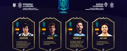 Gravesen, AndoniiPM, Zidane10 y JRALion, la Selección Española eFootball Gravesen, AndoniiPM, Zidane10 y JRALion, la Selección Española eFootball