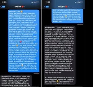 El mensaje que envió a su padre El mensaje que envió a su padre