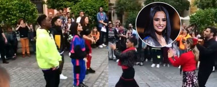 Becky G reta a una batalla de baile a unas bailaoras de flamenco en Sevilla