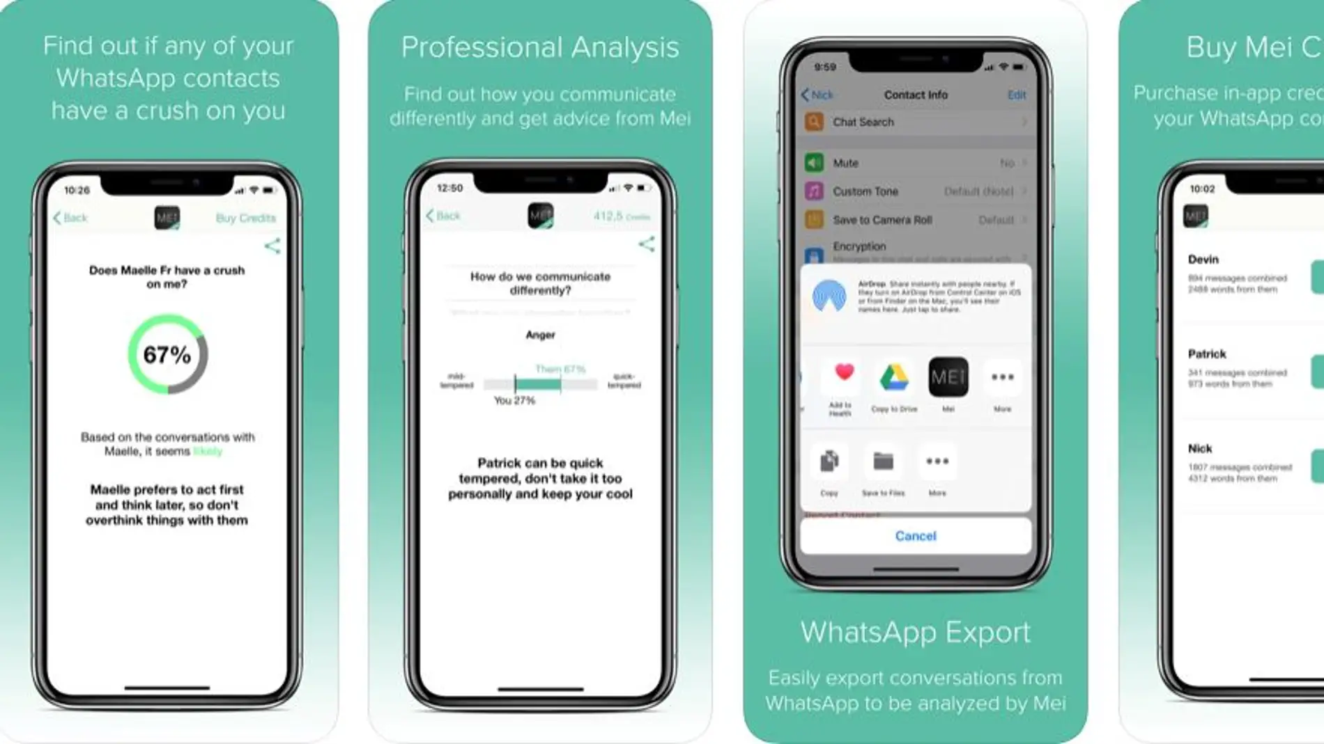 Mei, la app que te ayuda a saber las intenciones de tu contacto de Whatsapp