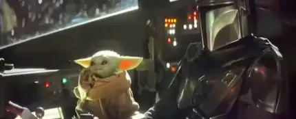 Baby Yoda en la nave Baby Yoda en la nave