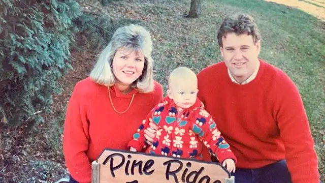 Taylor Swift, de pequeña con sus padres