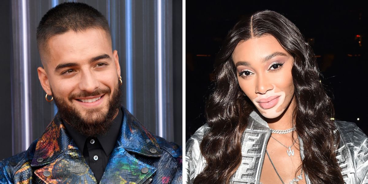 Maluma y la modelo Winnie Harlow