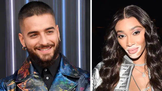 Maluma y la modelo Winnie Harlow