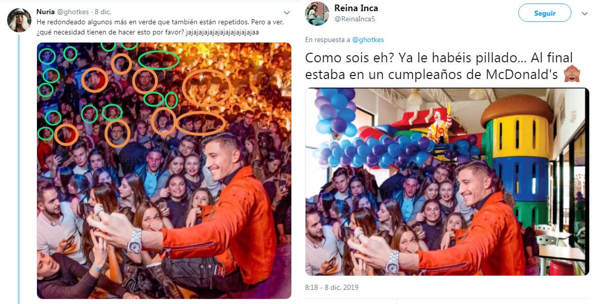 Cachondeo en Twitter con el montaje de Gianmarco para multiplicar al público