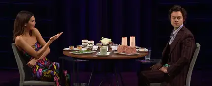 Kendall Jenner y Harry Styles en el programa 'The Late Late Show' Kendall Jenner y Harry Styles en el programa 'The Late Late Show'