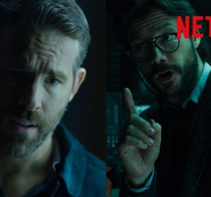 Ryan Reynolds y 'El Profesor' en el vídeo promocional de la película '6 en la sombra' Ryan Reynolds y 'El Profesor' en el vídeo promocional de la película '6 en la sombra'