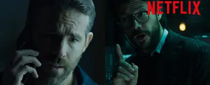 Ryan Reynolds y 'El Profesor' en el vídeo promocional de la película '6 en la sombra' Ryan Reynolds y 'El Profesor' en el vídeo promocional de la película '6 en la sombra'
