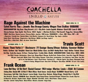 Cartel festival Coachella 2020 Cartel festival Coachella 2020